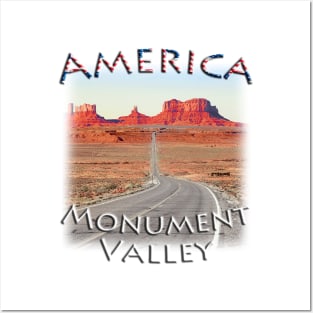 America - Arizona - road to Monument Valley Posters and Art